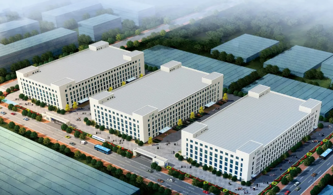 我市光電產(chǎn)業(yè)園（三期）項目廠(chǎng)房主體結構封頂(圖2)